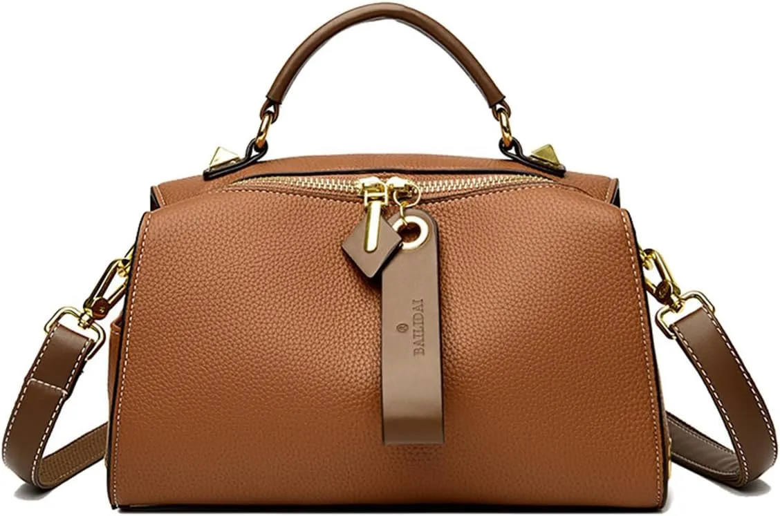 Crossbody Bags for Women Shoulder Handbags Dual Straps, Dual Directional Zipper Closure, Medium Size in 4 Colors