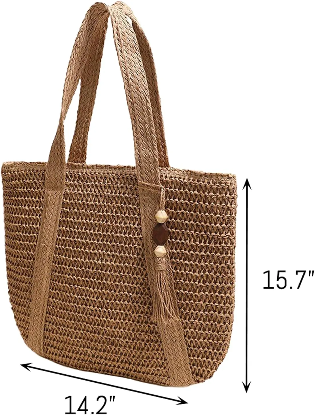 Custom Embroidery Straw Beach Bag with Your Text/Name,Personalized Women Woven Tote Bag,Handbag for Travel,Vacation