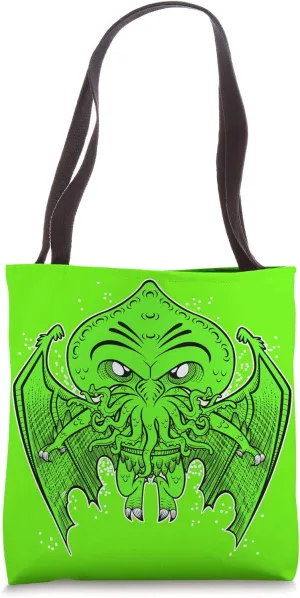 Cute Cthulhu Great Old One Vintage Octopus Cartoon Tote Bag