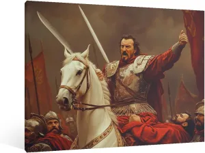 CZOEODNMB Vivid Expressionist Wall Art Canvases Decor Emperor Peter Campaign Soldier Allure Classical For Nursery Space Living Room Impressionist Canvas Art Unframed.