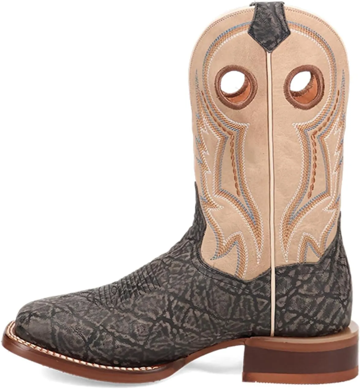 Dan Post Men's Elephant Print Western Boot Broad Square Toe - Dp5184