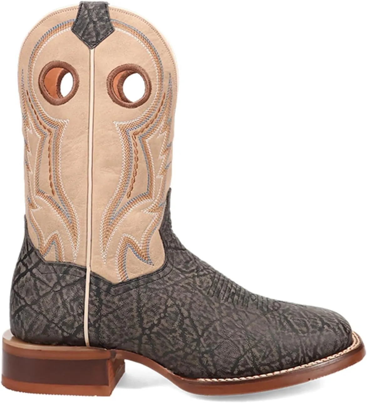 Dan Post Men's Elephant Print Western Boot Broad Square Toe - Dp5184