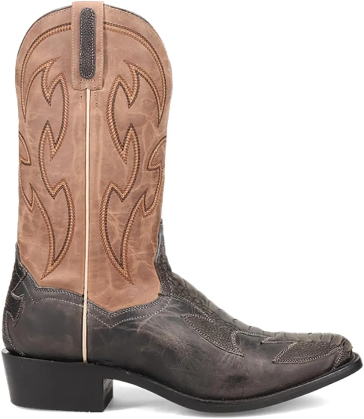 Dan Post Men's Exotic Ostrich Western Boot Square Toe - Dps1111