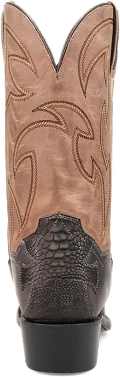Dan Post Men's Exotic Ostrich Western Boot Square Toe - Dps1111