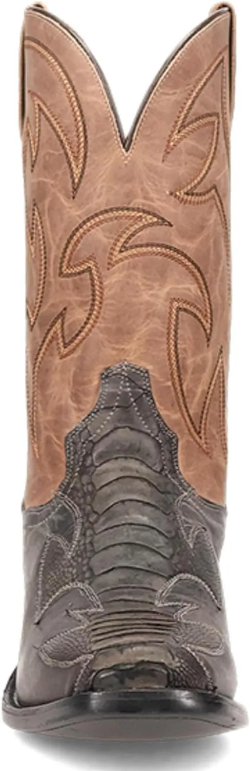 Dan Post Men's Exotic Ostrich Western Boot Square Toe - Dps1111