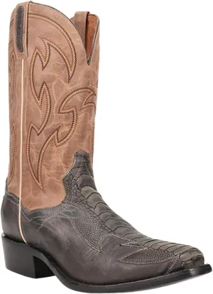 Dan Post Men's Exotic Ostrich Western Boot Square Toe - Dps1111