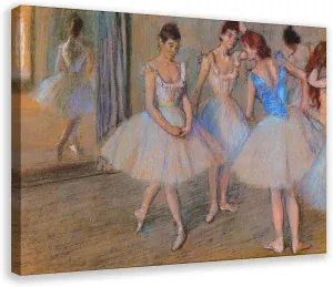 Dancers in A Studio by Edgar Degas Poster Print for Teen Boys Room Wall Art Canvas Painting Print Frame-style 20x30inch(50x75cm)