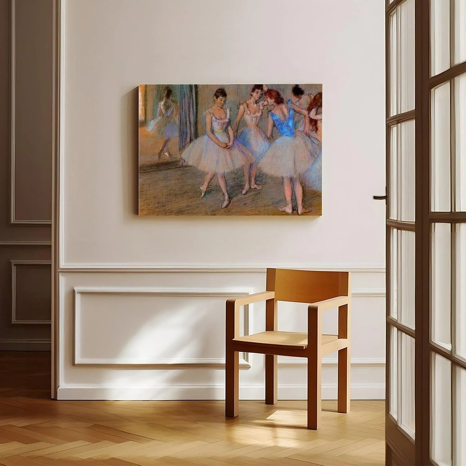 Dancers in A Studio by Edgar Degas Poster Print for Teen Boys Room Wall Art Canvas Painting Print Frame-style 20x30inch(50x75cm)