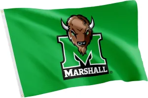 Desert Cactus Marshall University MU Flag - 3 x 5 Feet Thundering Herd Banner, Indoor/Outdoor Durable Fabric, 100% Polyester Design (Style 1)