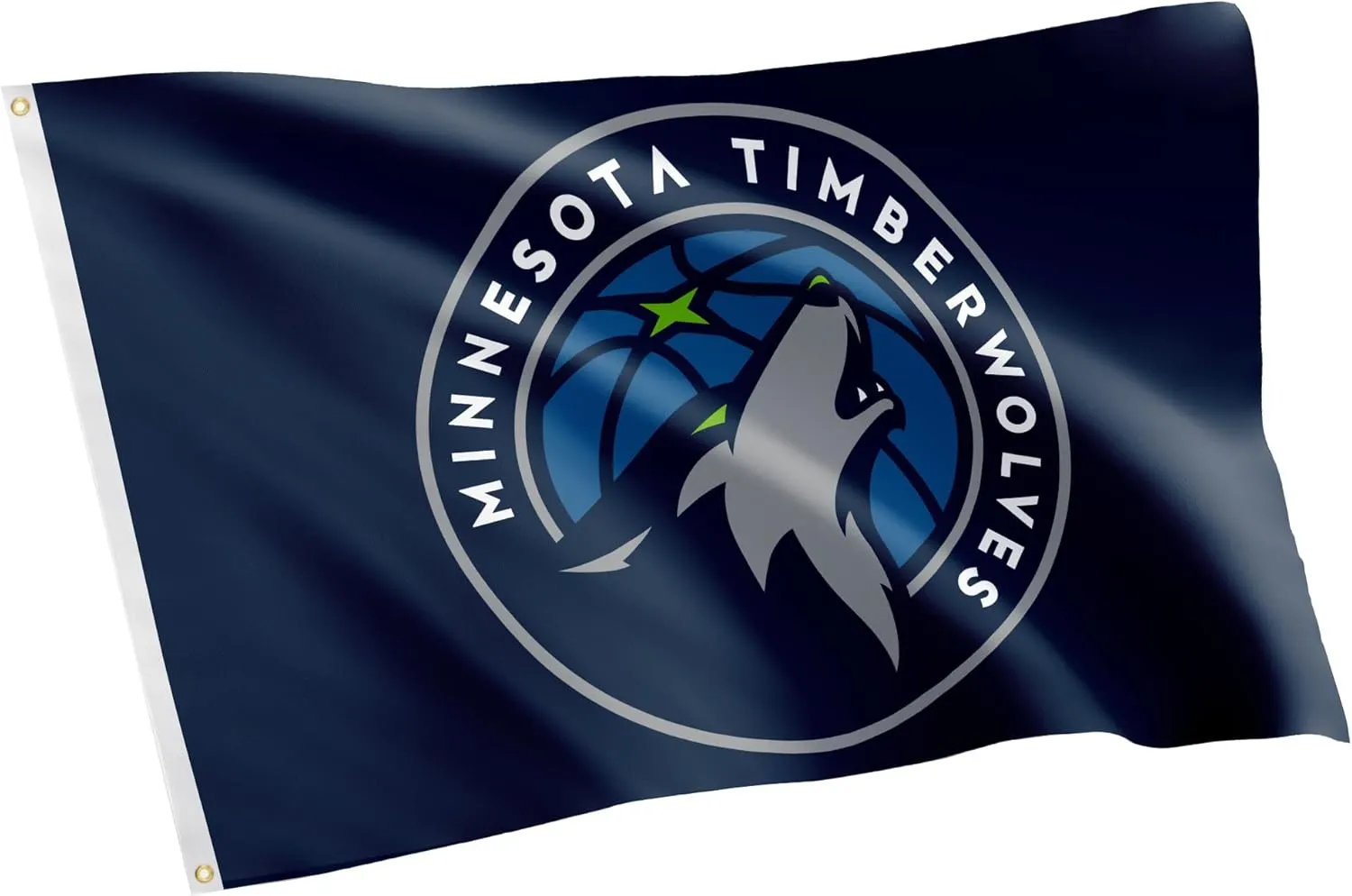 Desert Cactus Minnesota Timberwolves Flag NBA 100% Polyester Indoor Outdoor 3x5 feet National Basketball Association Team Flags (Flag #1)