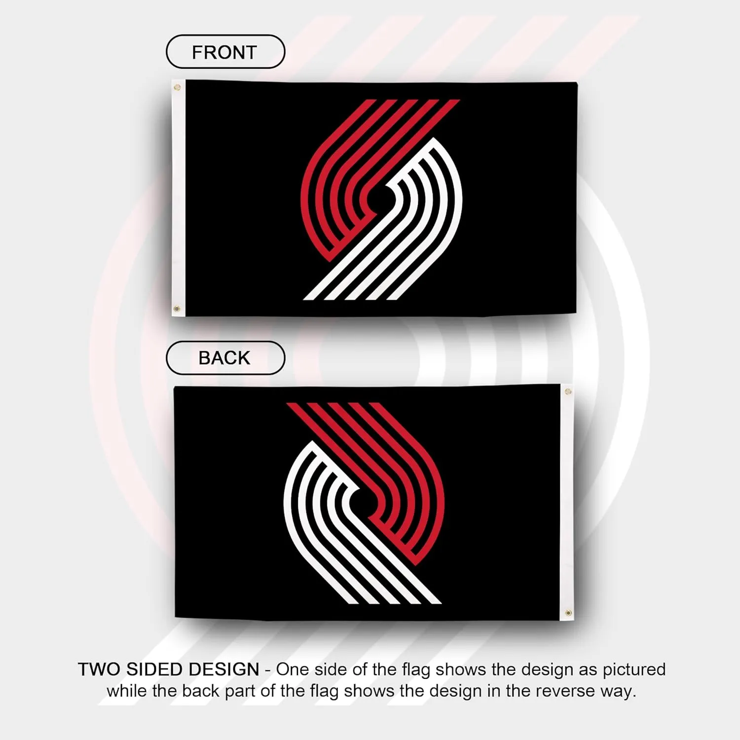 Desert Cactus Portland Trail Blazers Flag Team NBA National Basketball Association 100% Polyester Indoor Outdoor 3x5 feet Flags (Flag J)