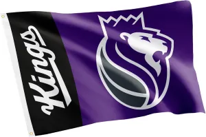 Desert Cactus Sacramento Kings Flag Team NBA National Basketball Association 100% Polyester Indoor Outdoor 3x5 feet Flags (Flag C)