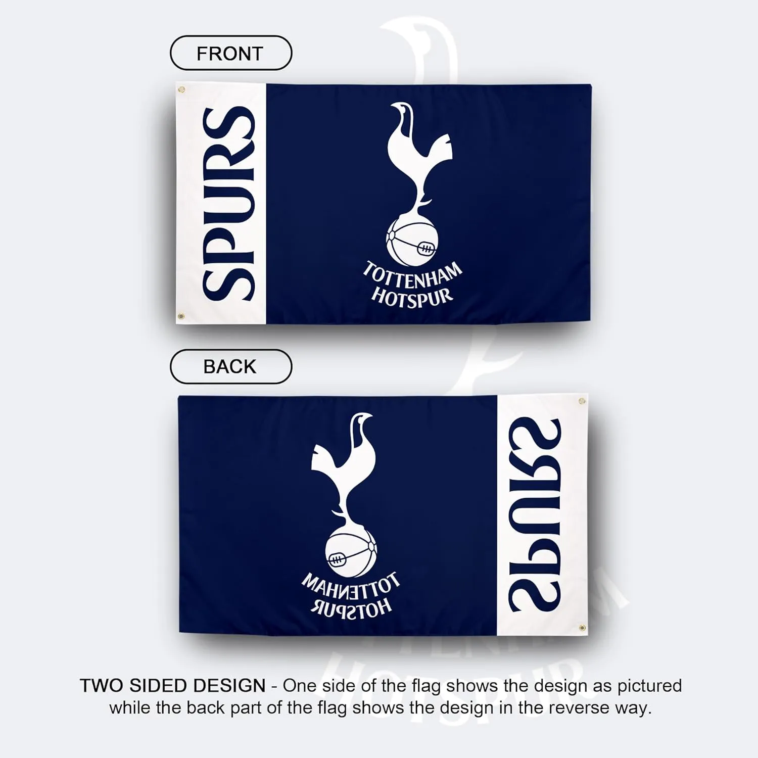 Desert Cactus Tottenham Hotspur Flag Football Soccer Spurs 100% Polyester Indoor Outdoor 3x5 feet Flags (Team Flags 1)