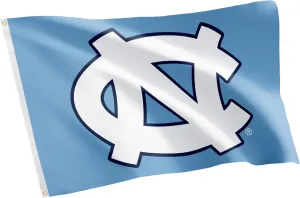 Desert Cactus University of North Carolina UNC Flag - 3 x 5 Feet Heels Banner, Indoor/Outdoor Durable Fabric, 100% Polyester Design (Style 1)