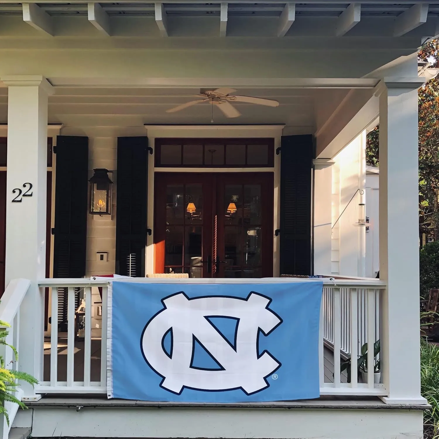 Desert Cactus University of North Carolina UNC Flag - 3 x 5 Feet Heels Banner, Indoor/Outdoor Durable Fabric, 100% Polyester Design (Style 1)