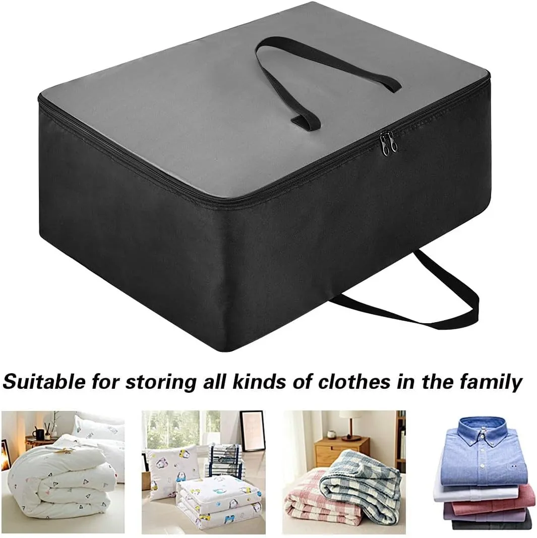 Dim Gray Storage Bags Moving Supplies with Sturdy Handle and Durable Zipper, Zippered Storage Bags for Moving Essential