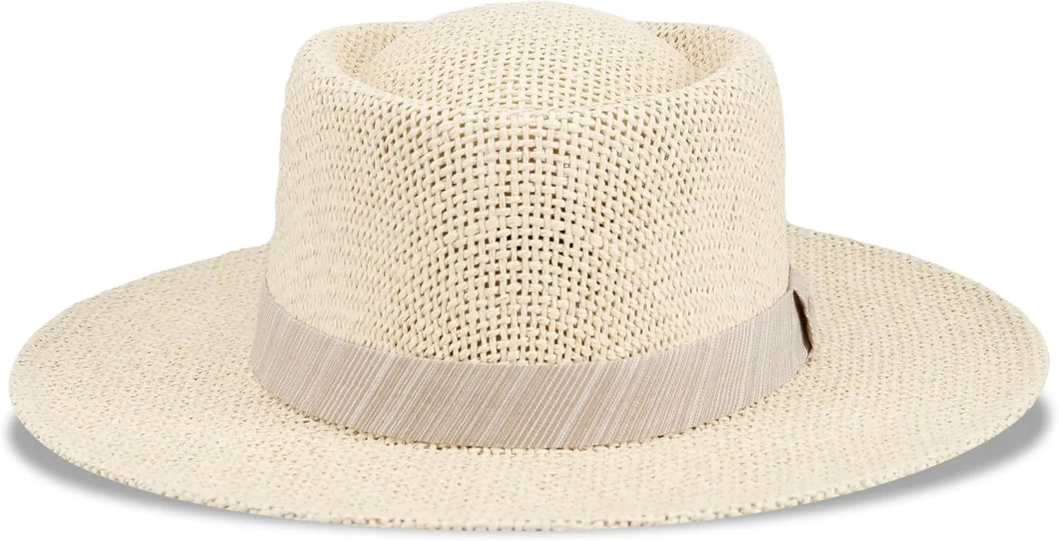 Dockers Men's Straw Fedora and Panama Hat