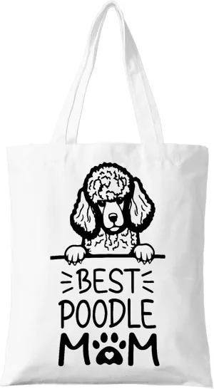 Dog Mom Canvas Tote Bag for Women, Dogs Lover Gift for Dog Mom, Birthday Christmas Dog Themed Gifts For Women.