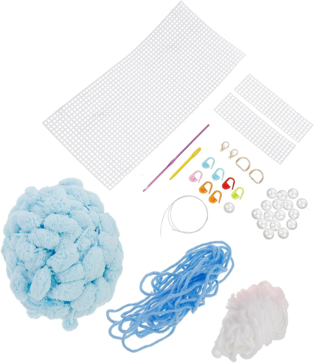 DOITOOL 1Set DIY Hand Woven Bag Materials Kit for Crafting Quality Weaving Supplies for Knitting and Crochet Projects Present for DIY Enthusiasts