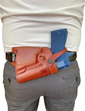 DORUK Holster Small of Back (SOB) 1911 Serisi 5 inch Colt 1911/Sig 1911/Taurus 1911/American Eagle/Wilson Combat Leather Gun Holster