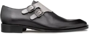 Double Buckle Duotone Monk Strap Graphite/Grey / 11 / Medium