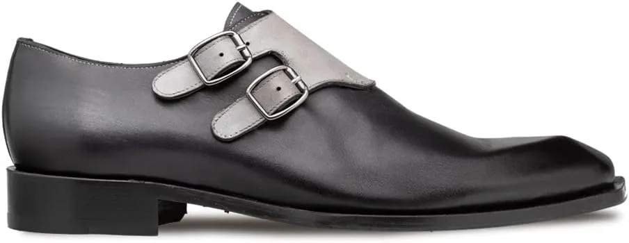 Double Buckle Duotone Monk Strap Graphite/Grey / 11 / Medium