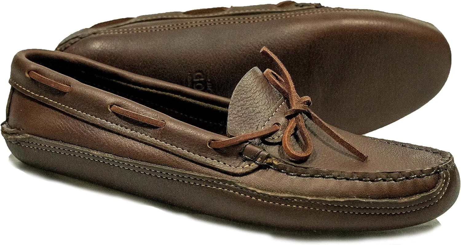 Double Sole Moc Handmade in The USA - 8 D Brown