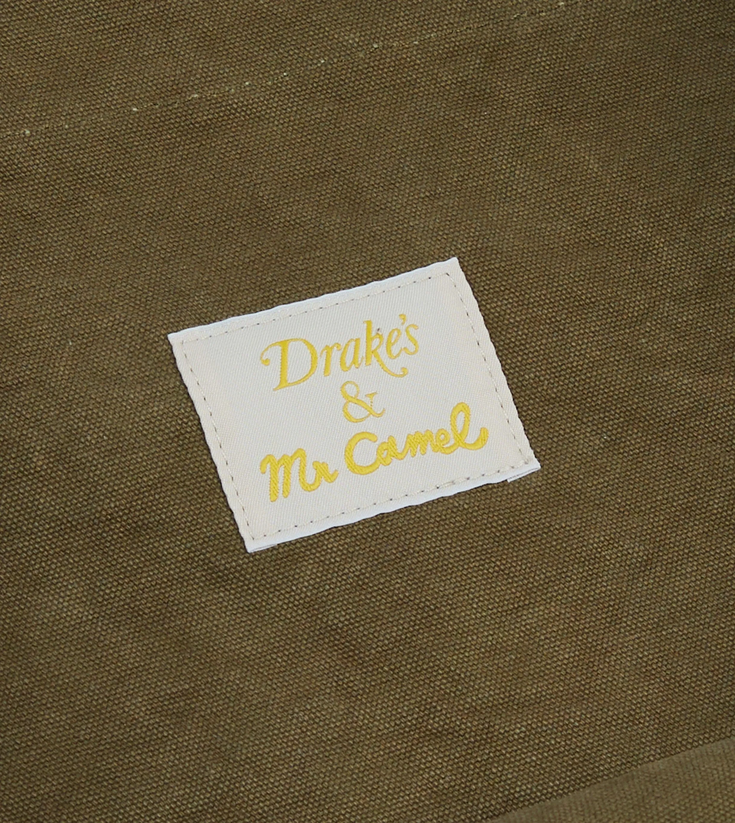 Drake's & Mr Camel Khaki Tote Bag