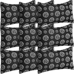 Eccliy 20 Pcs Volleyball Makeup Bags Bulk Sport Team Gifts Volleyball Cosmetic Bag Accessories for Women Toiletry Zipper Pouch Travel Canvas Gifts Stuff for Party Team Players Lover