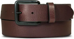 Eddie Bauer Men's Leather Belt | Casual | Everyday | Jeans | Trousers | Chinos | Metal Buckle