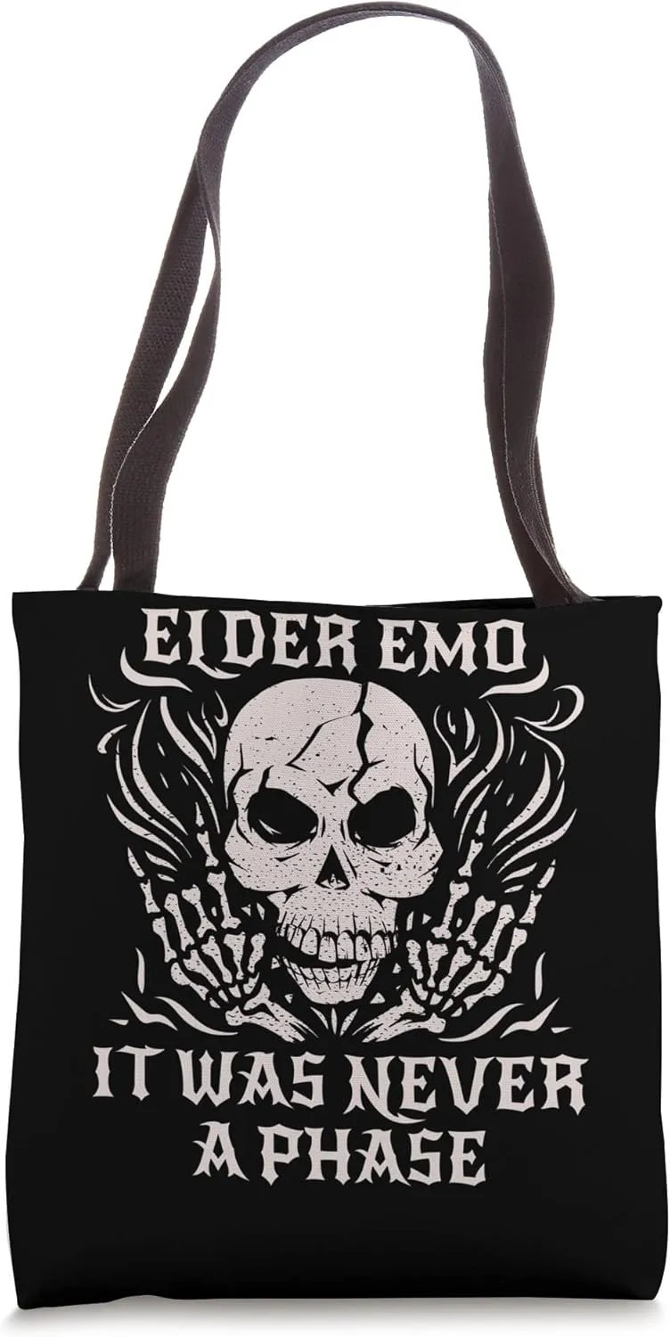 Elder Emo It Was Never A Phase Tote Bag