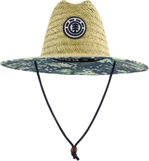 Element Beach, Seagrass Adult Lifeguard Wide Soft Brim with Logo, Large Straw Hat for Men and Women