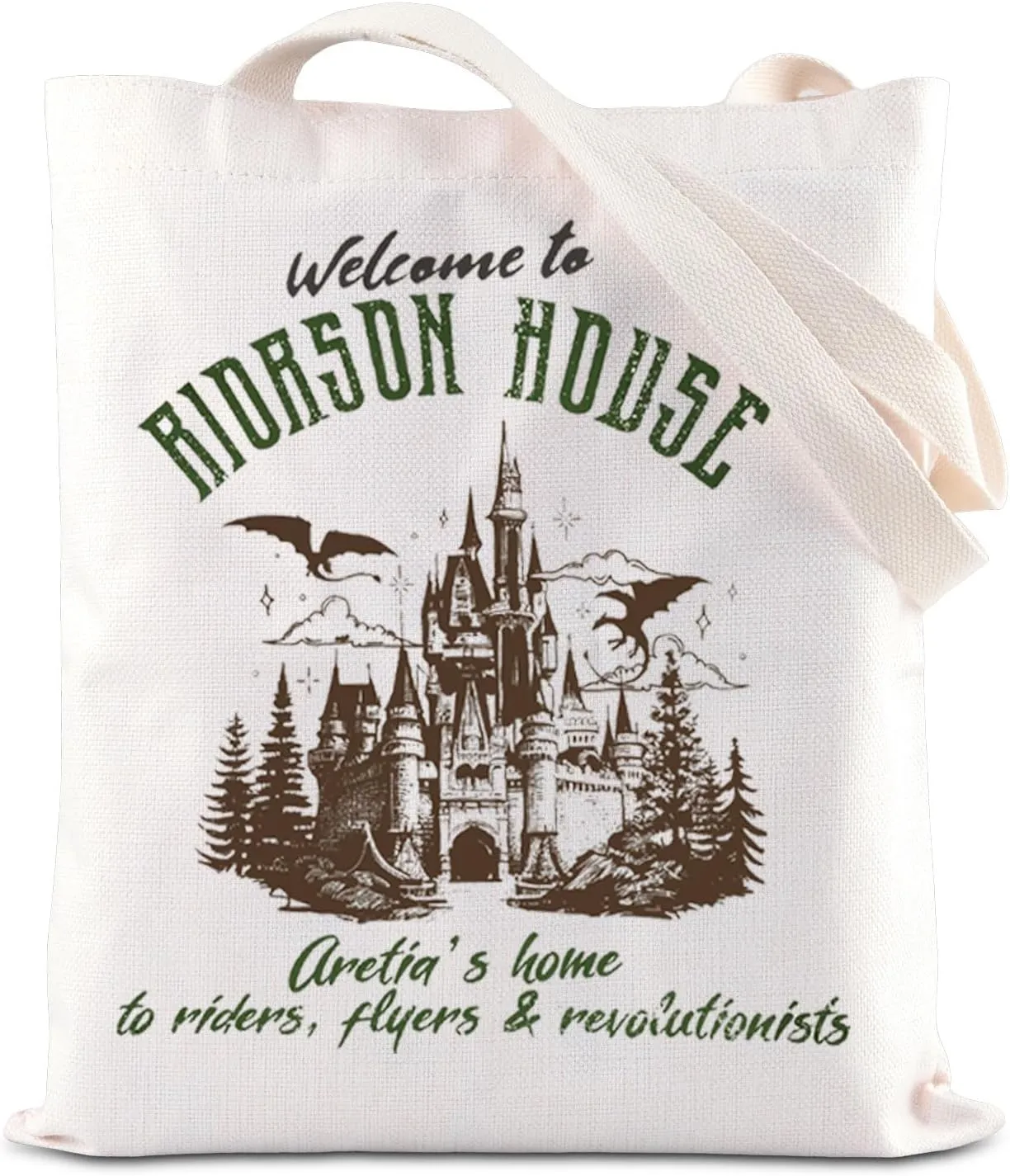 ENSIANTH Xaden Riorson House Tote Bag Dragon Rider Gift Iron Flame Bookish Gift Wing Leader Shoulder Bag Fantasy Fan Gift