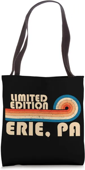 ERIE, PA City Pride Hometown Retro Vintage Tote Bag