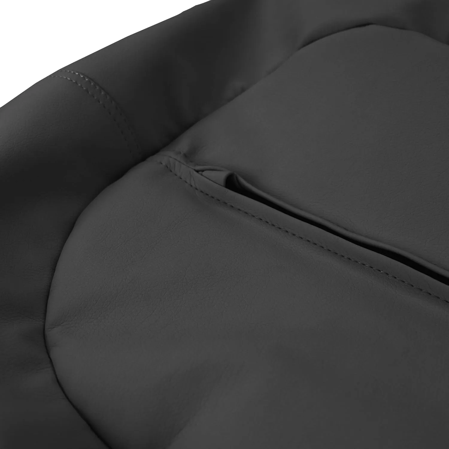 FDP 30" Vinyl Bean Bag Chair, Furniture for Kids and Teens, Perfect for Reading, Playing Video Games or Relaxing - Onyx