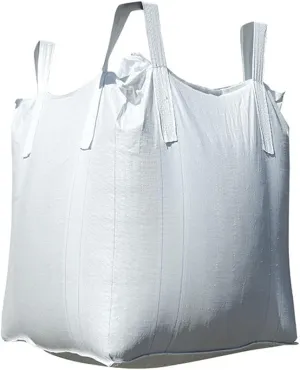 FIBC Bulk Bags,1 Ton Bag,35" L x 35" W x 43" H,2200lbs SWL,Duffle Top Flat Bottom,Woven Polypropylene Bags FIBC Big Bag