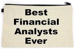 Financial Analysts Makeup Bag, Gift For Financial Analysts, Best Financial Analysts Ever, Toiletry Bag, Birthday Gift For Her, Makeup Bag For Women, Christmas Gift Bag