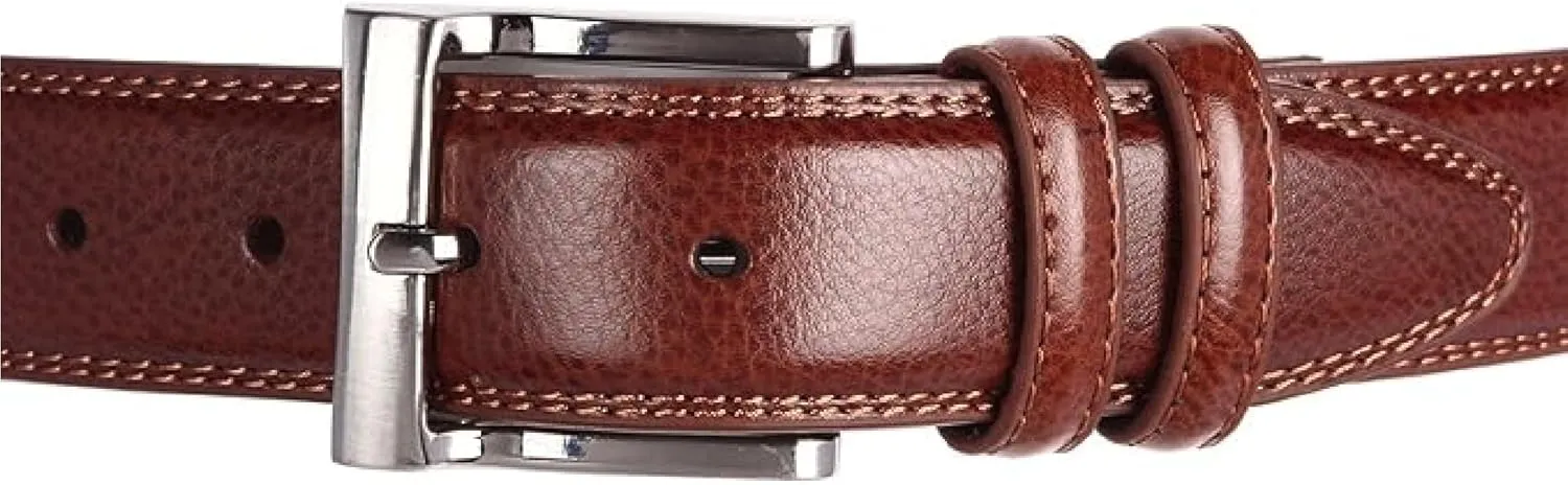 Florsheim Men's Pebble Grain 32mm Leather Belt