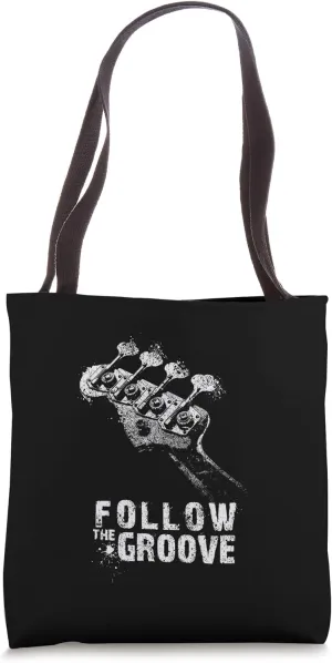 Follow the Groove-Bass-Metal-Rock-Jazz Tote Bag