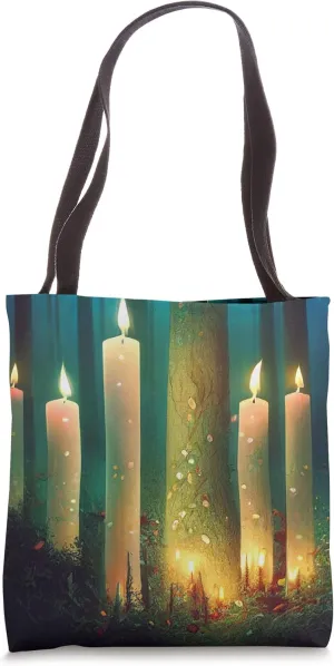 Forest of Candlelight Tote Bag