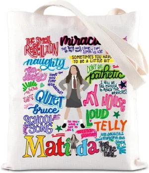 FOTAP Musical Movie Inspired Gift Musical Theatre Gift Musical Lover Tote Bag Theatre Drama Shoulder Bag