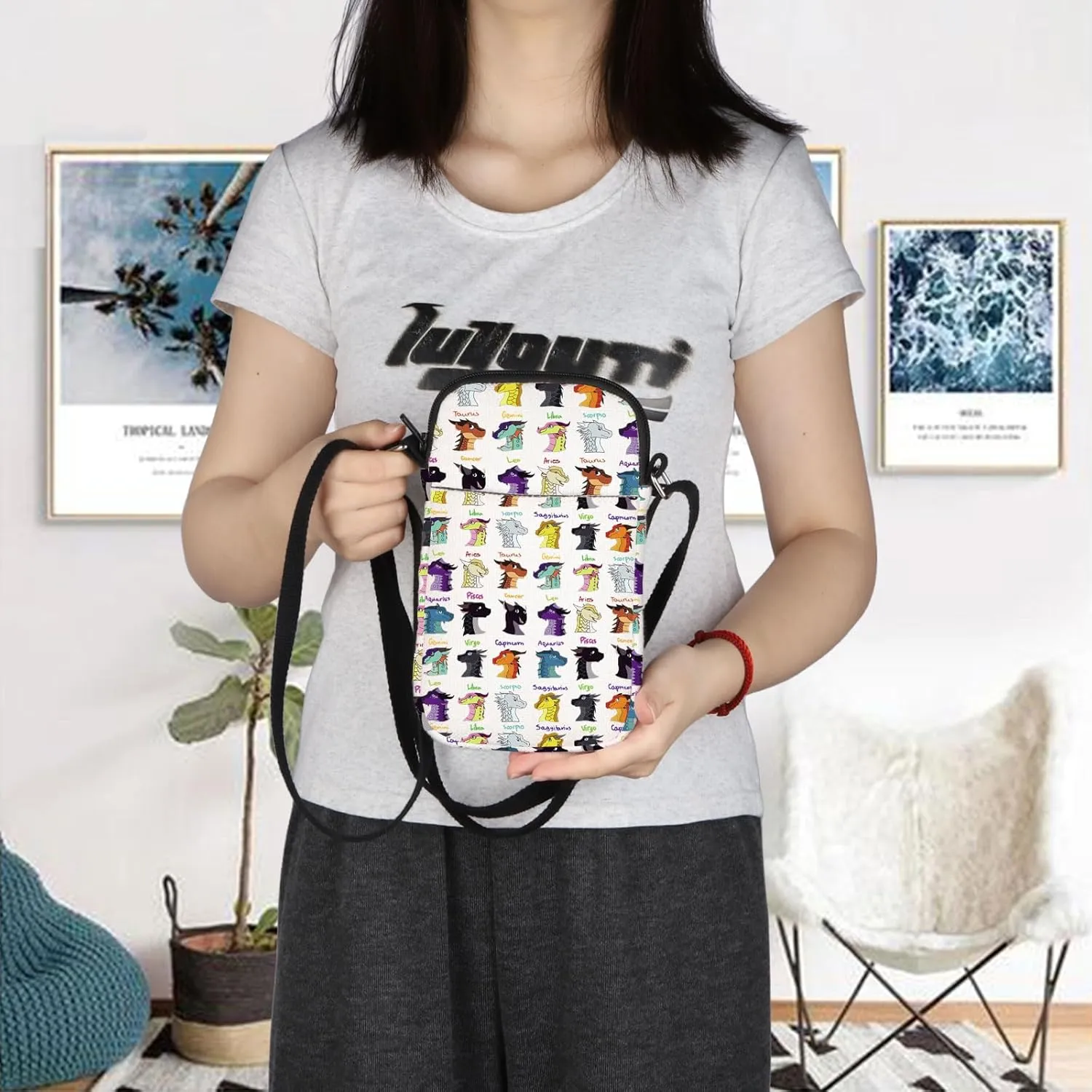 Fourth Wing Dragon Inspired Gift Darkstalker Crossbody Bag Fire Dragon Bookish Gift Dragon Tribes For Dragon Lover Bag