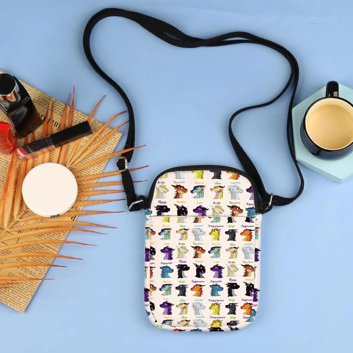 Fourth Wing Dragon Inspired Gift Darkstalker Crossbody Bag Fire Dragon Bookish Gift Dragon Tribes For Dragon Lover Bag