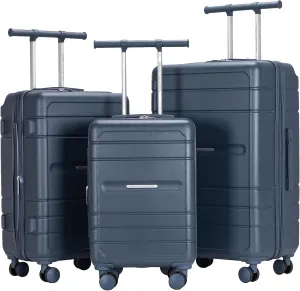 French Connection Le Voyage Luggage, Navy, 3 Piece Set