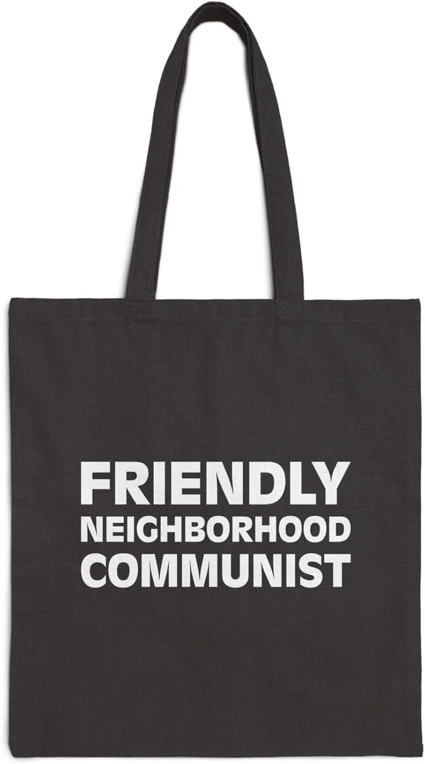 Friendly Neighborhood Communist Tote Bag Political Activist Gift Reusable Communism Shoulder Grocery Your Political Activist