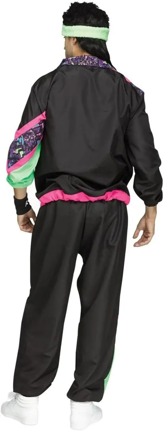 Fun World Men's 80's Track Suit Costume