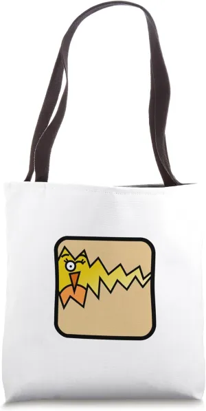 Funny Minimal Easter Hatchling Cartoon Tote Bag