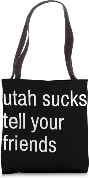Funny Utah Sucks Tote Bag