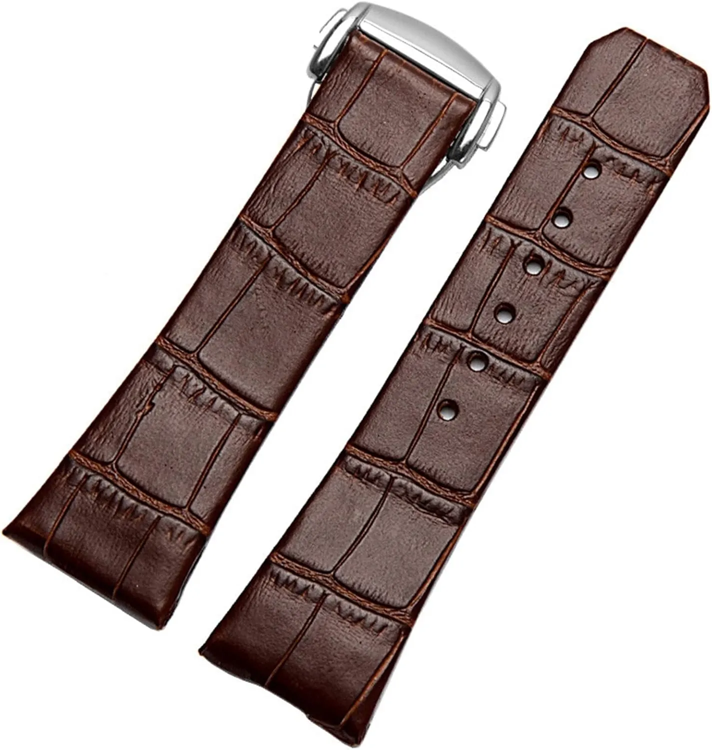 Genuine Leather Watch Strap for Omega Constellation Double Eagle Series Men Women 17mm 23mm Watchband