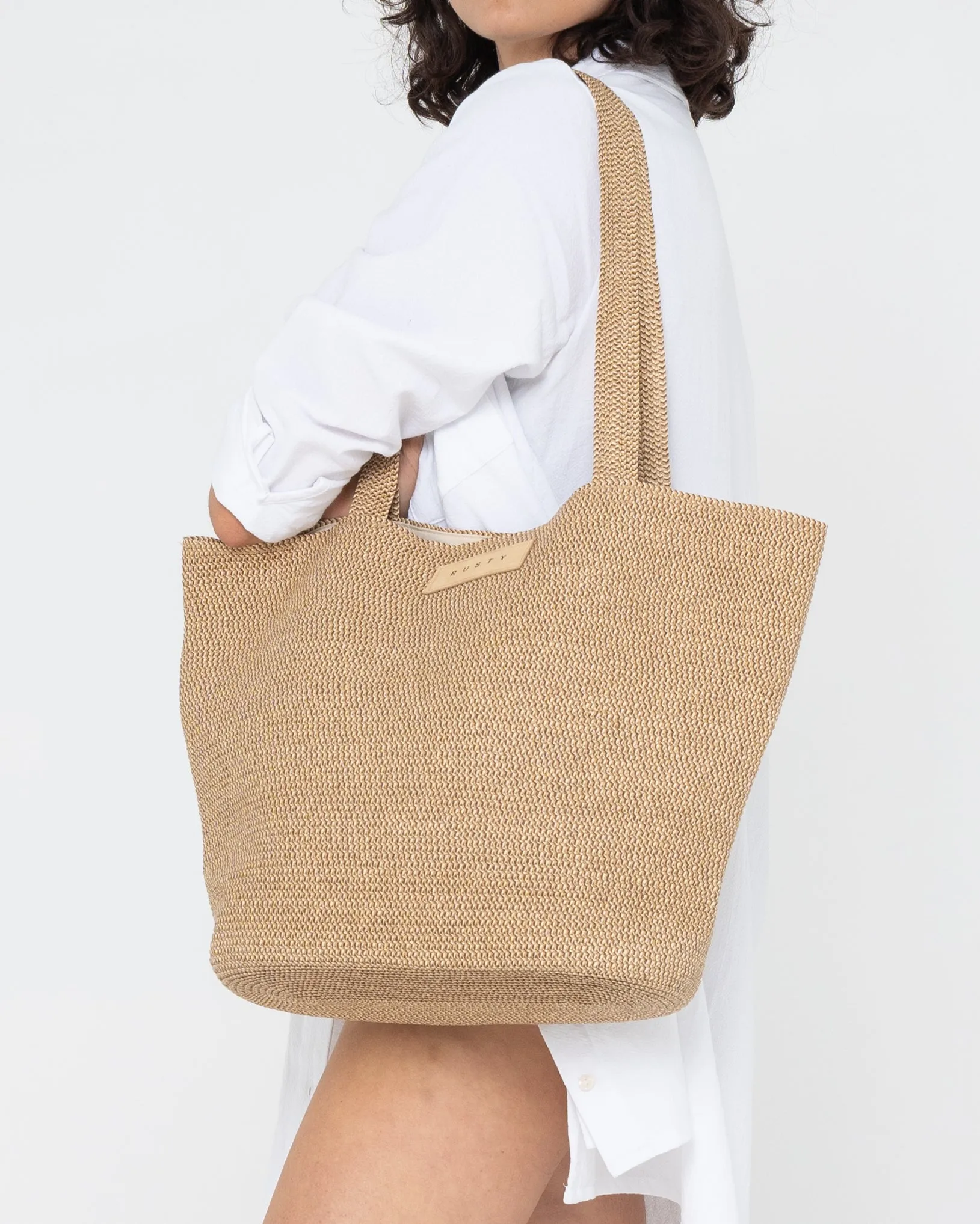 GISELE STRAW BEACH BAG